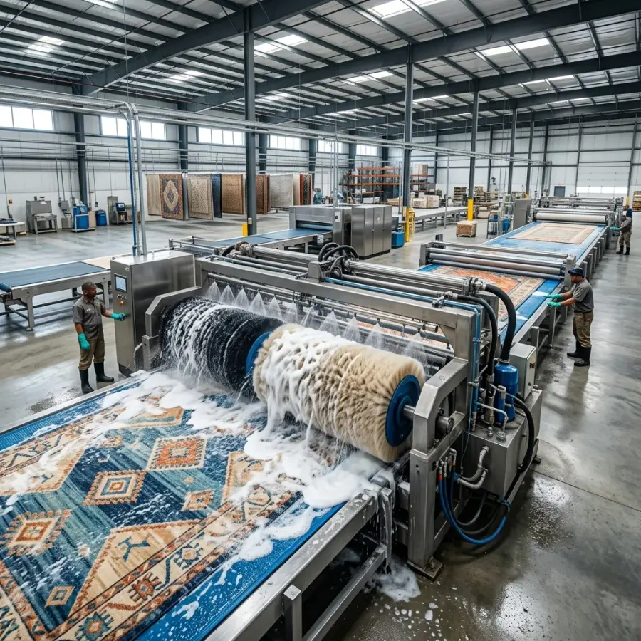 Mamak halı yıkama fabrikası otomatik yıkama makinesi